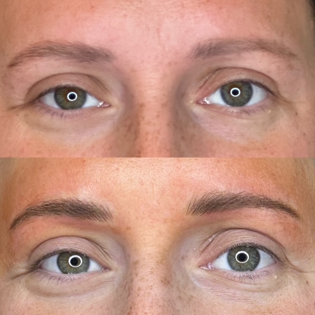 Beautifully healed soft and natural brow transformation by Clarissa in Dayton, Ohio - Result 2