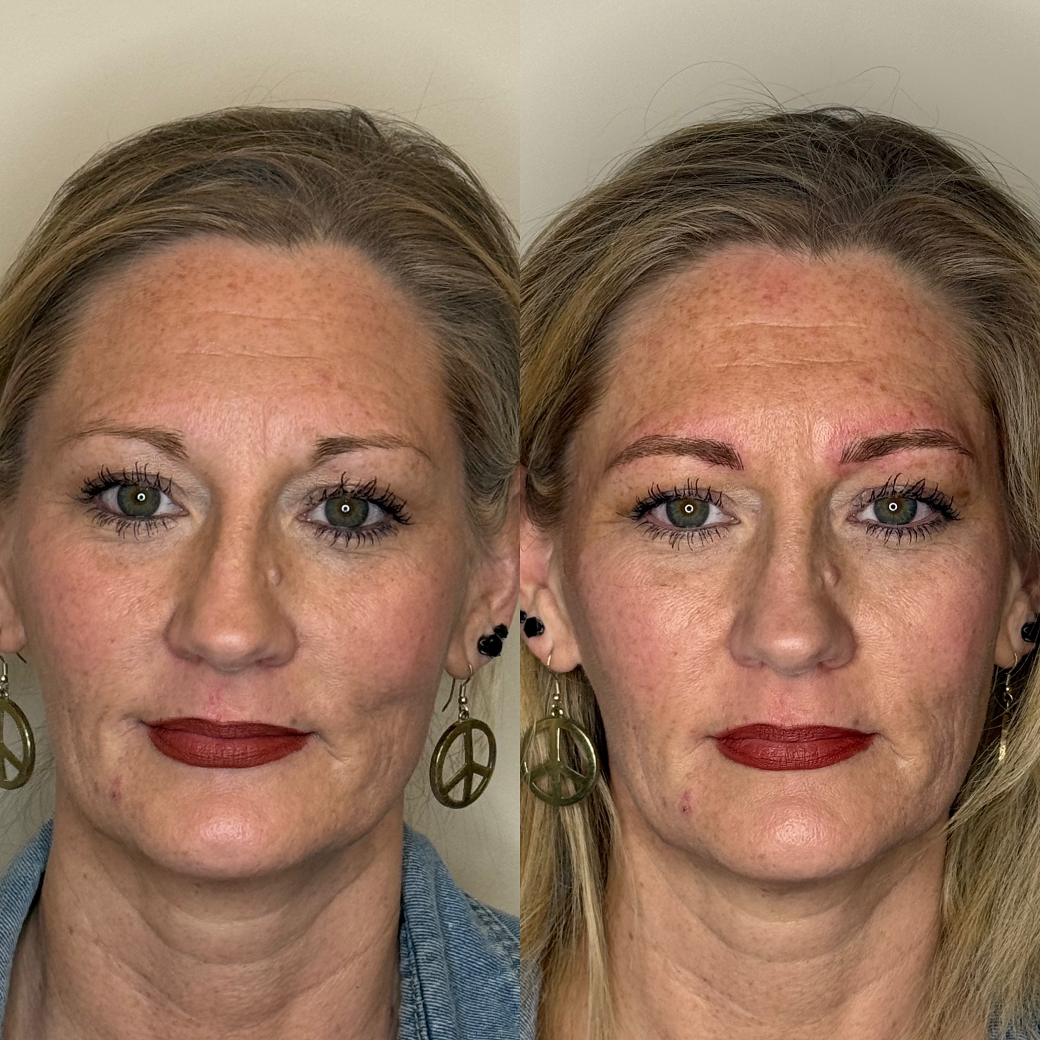 Beautifully healed soft and natural brow transformation by Clarissa in Dayton, Ohio - Result 5