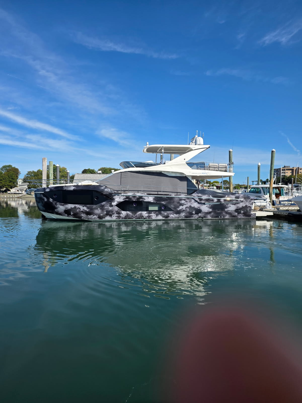 Yacht in Boston Harbor