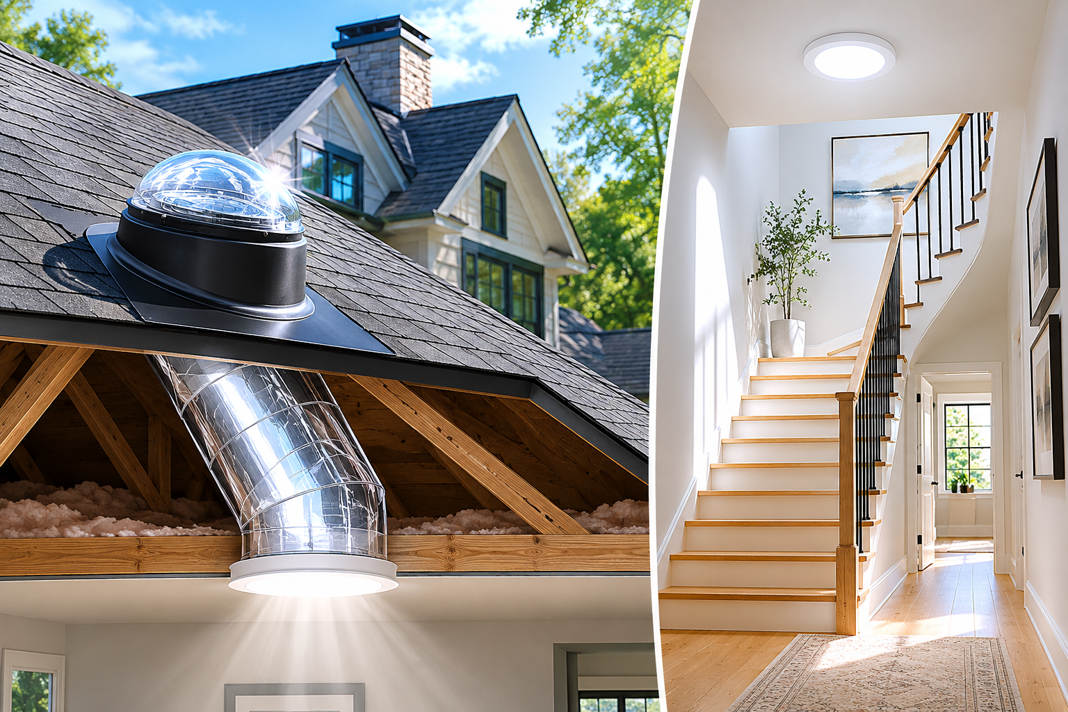 VELUX Sun Tunnel Cutaway and Interior