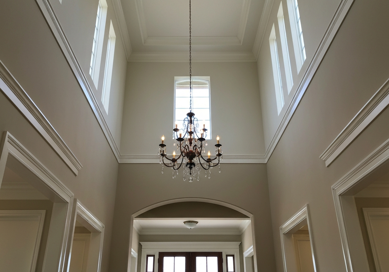 Grand entryway with perfect cut-in lines