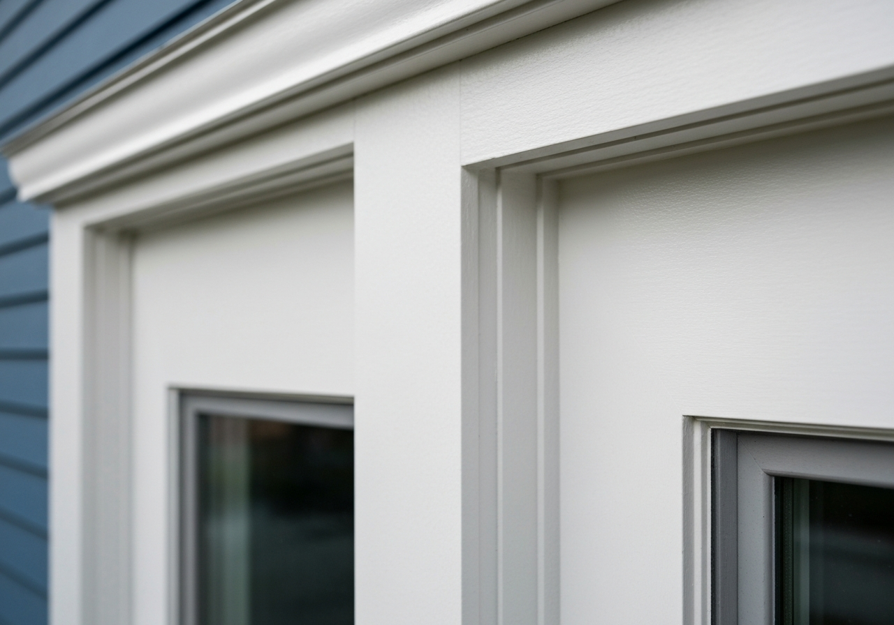 Flawless exterior window trim finish