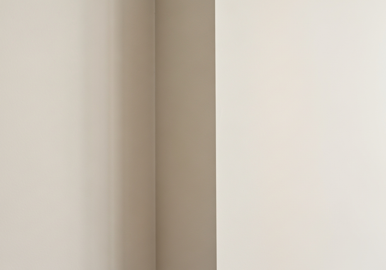 Flawless smooth finish on wall corner