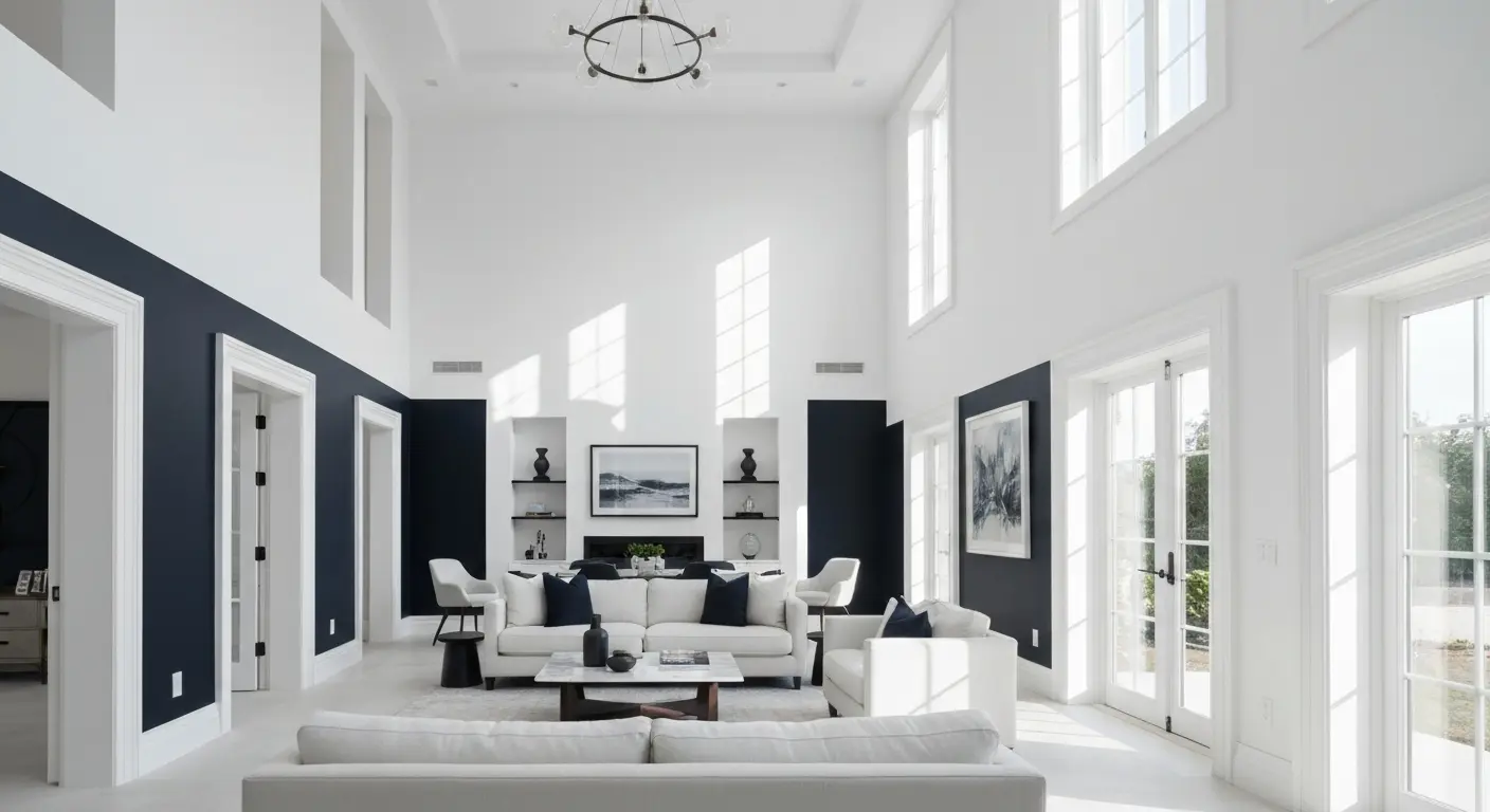 Beautifully painted modern interior