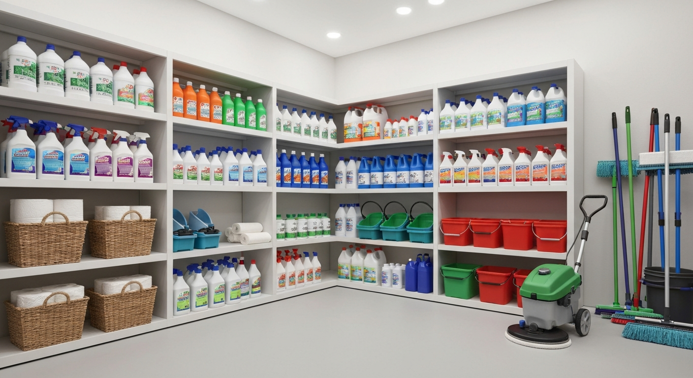 Janitorial Supplies Assortment