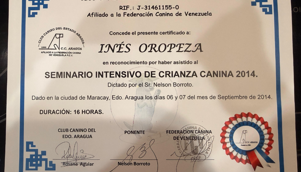 Seminario Intensivo de Crianza Canina