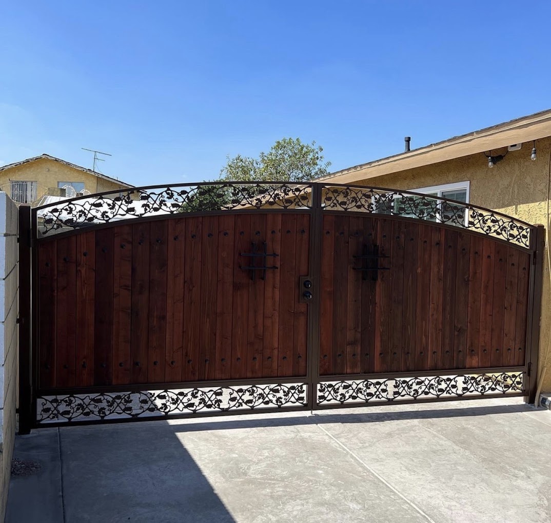 Custom Wood & Iron Gate