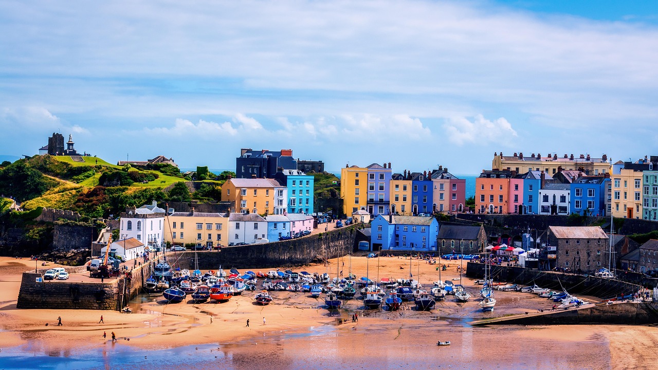South Wales coastal town