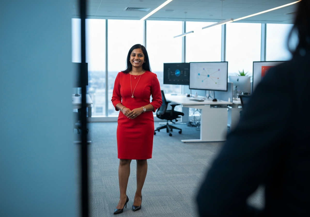 Professional confident business person