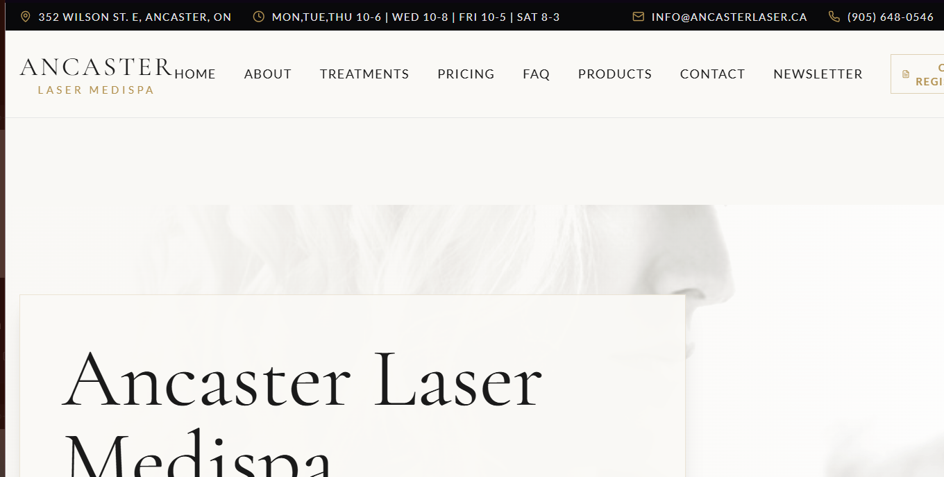 Laser Medispa website preview