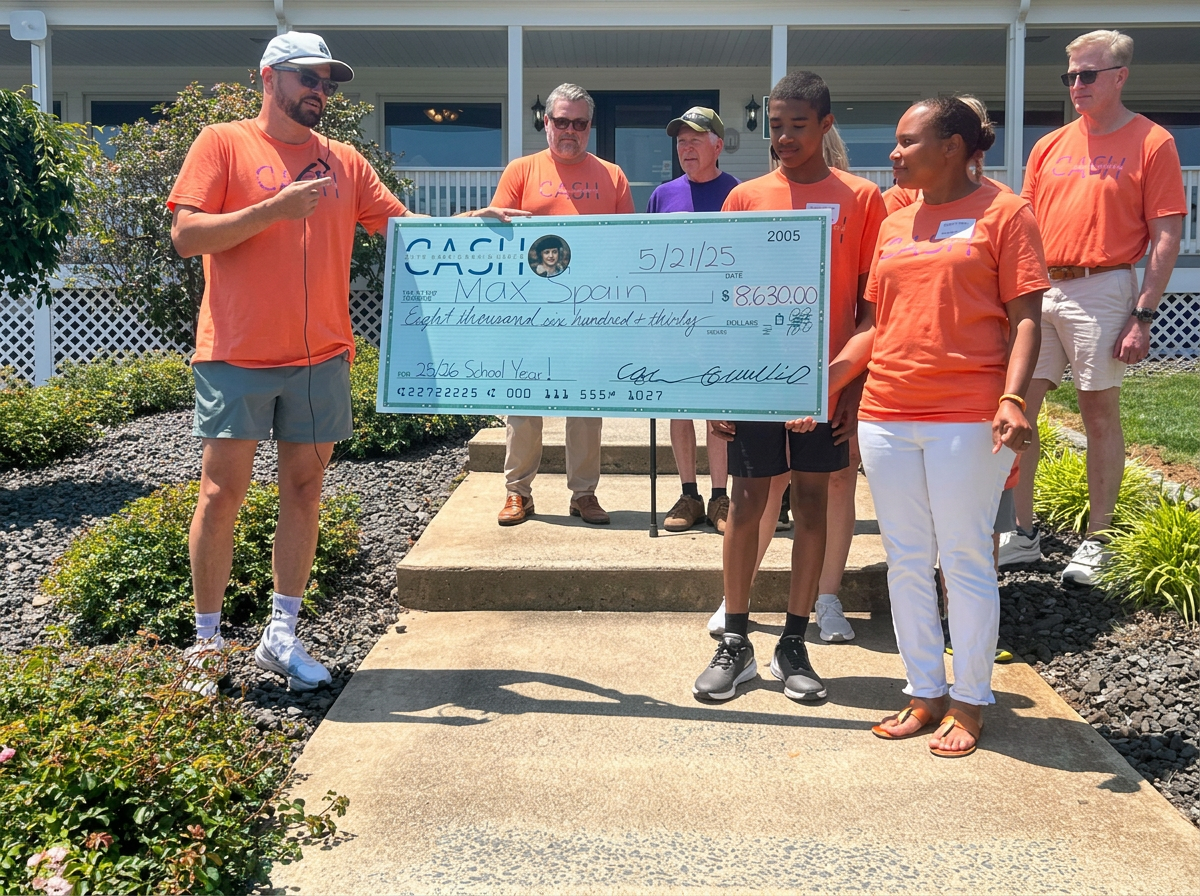 Foundation check presentation