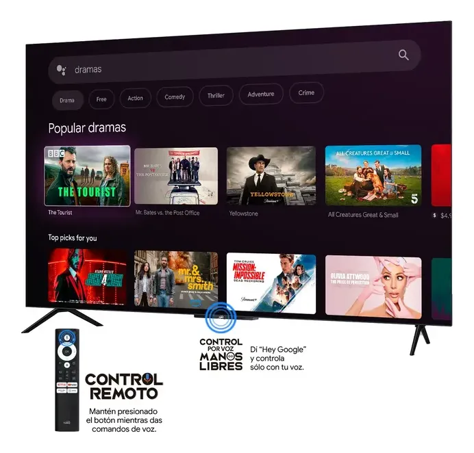 Control Kalley Smart TV - TV Manos libres