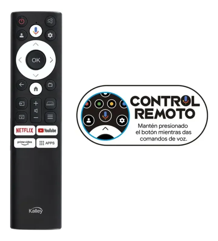 Control Kalley Smart TV - Comando de voz