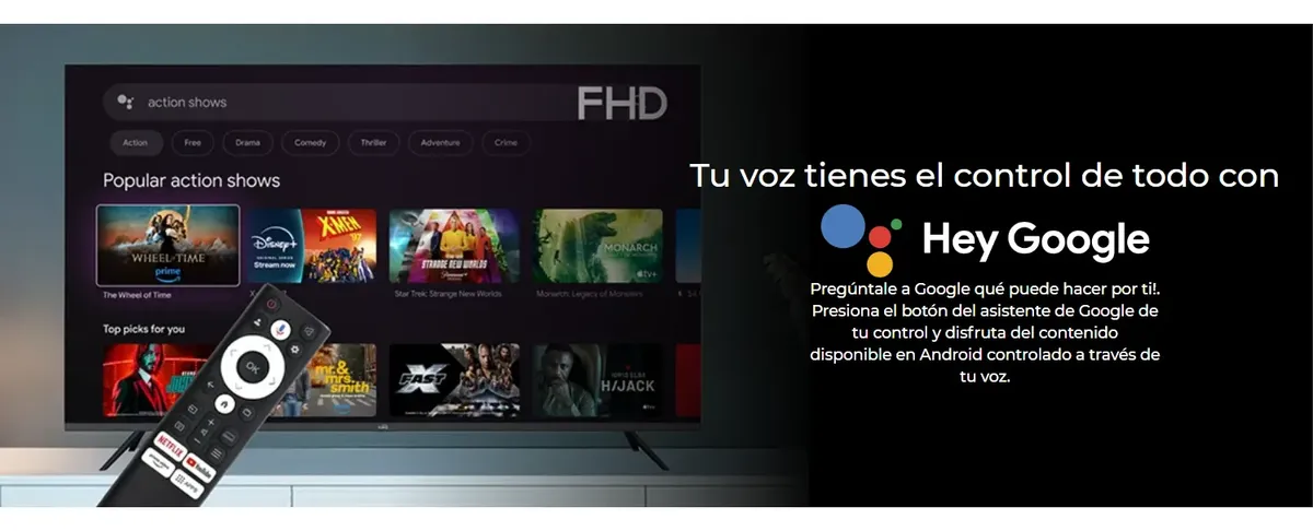 Control Kalley Smart TV - TV Hey Google