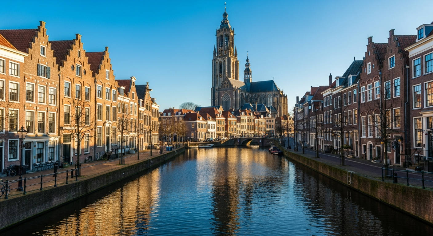 Verhuisbedrijf Haarlem - Historische binnenstad en grachtenpanden aan het Spaarne