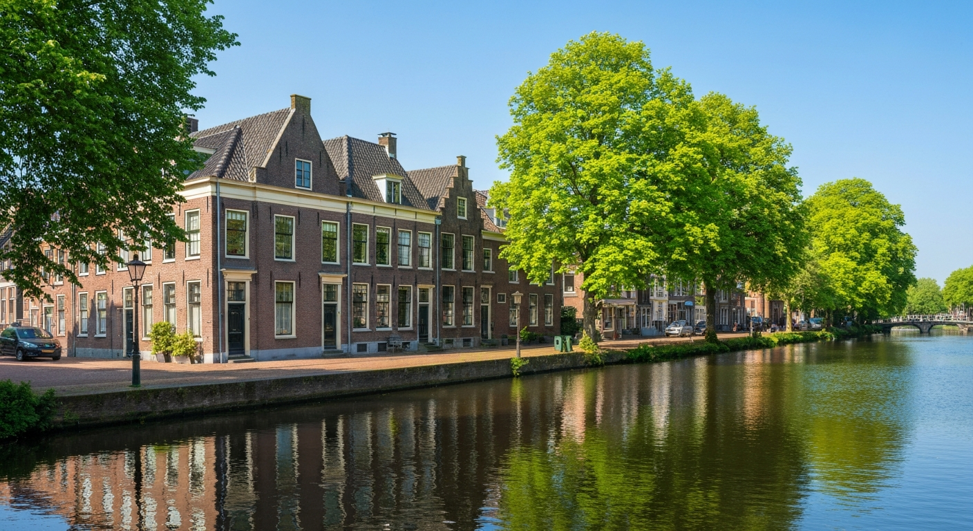 Historische woningen aan de Vecht in Maarssen