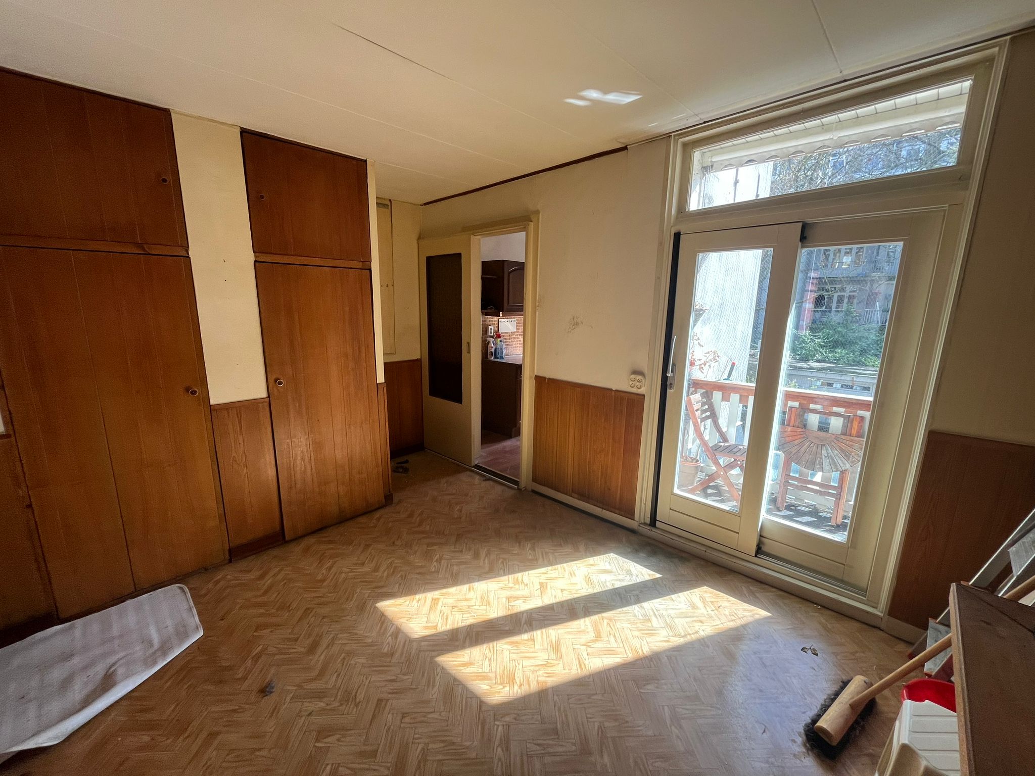 Foto van een ontruimd appartement na bezemschone oplevering