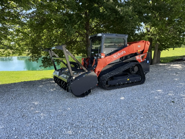 Kubota SVL97 compact track loader ready for land clearing