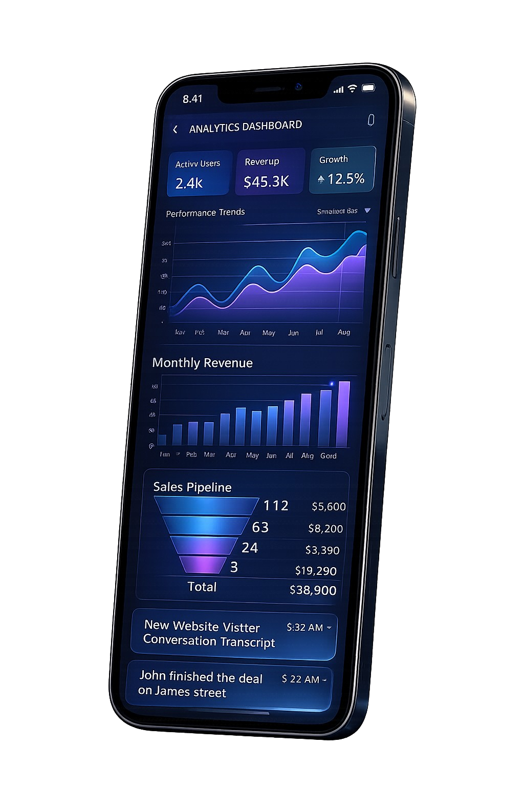 Smart System Mobile App Dashboard
