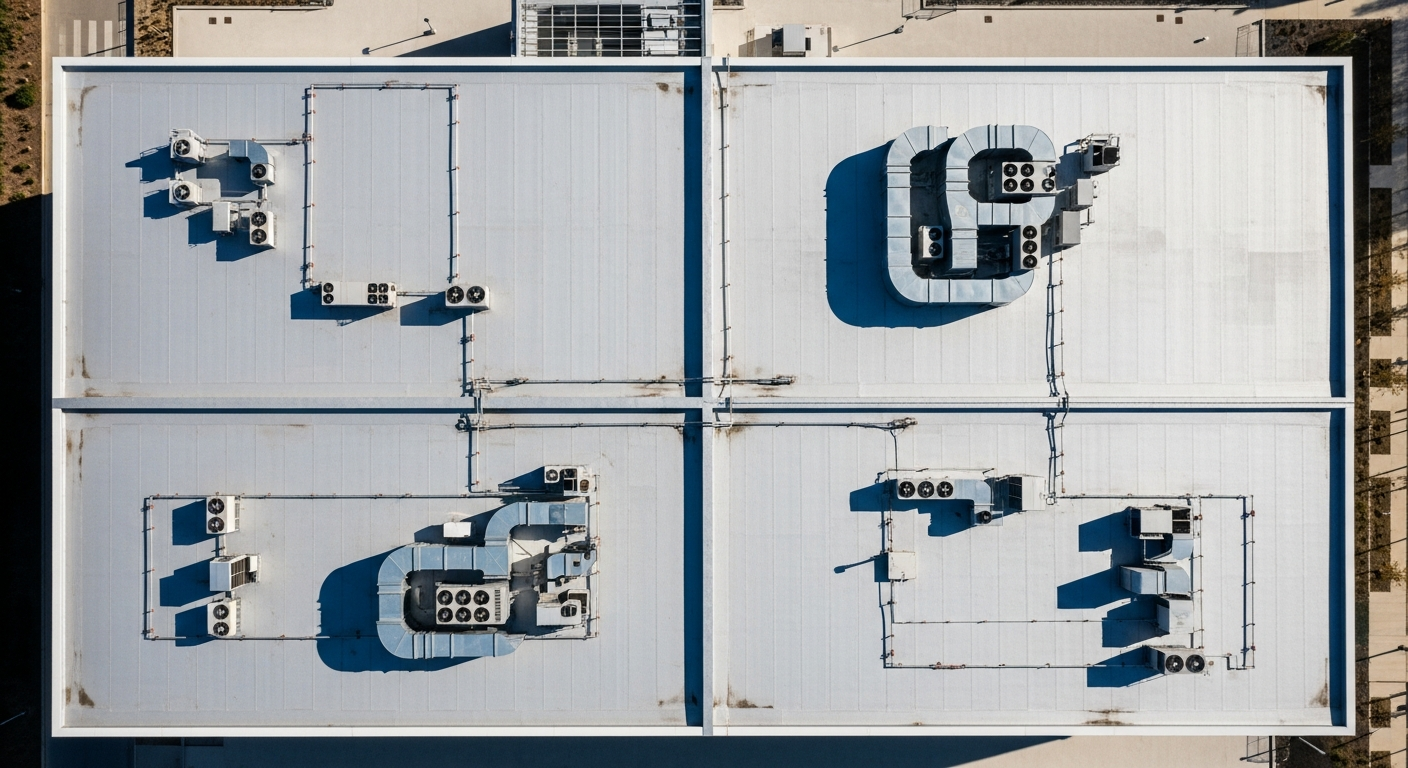 Commercial flat roofing