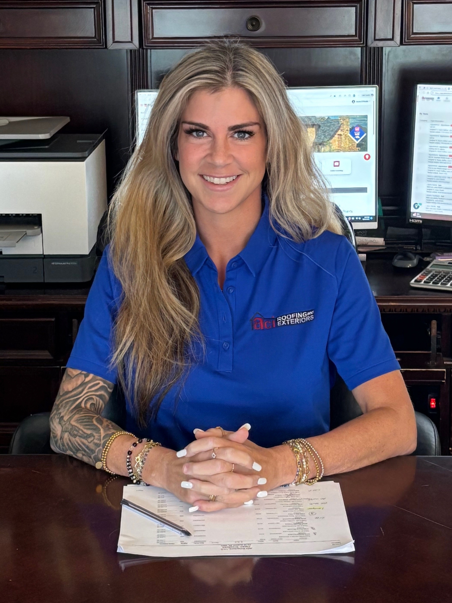 Laura O'Keefe, Office Manager at ACI Roofing and Exteriors