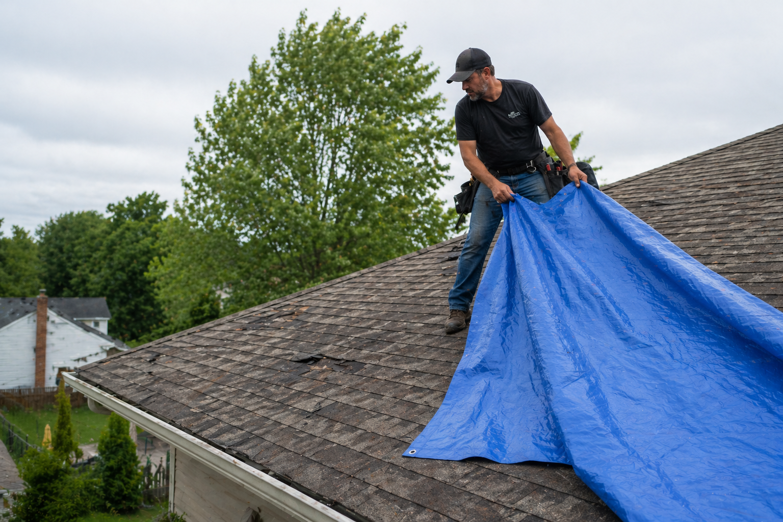 Professional tarping