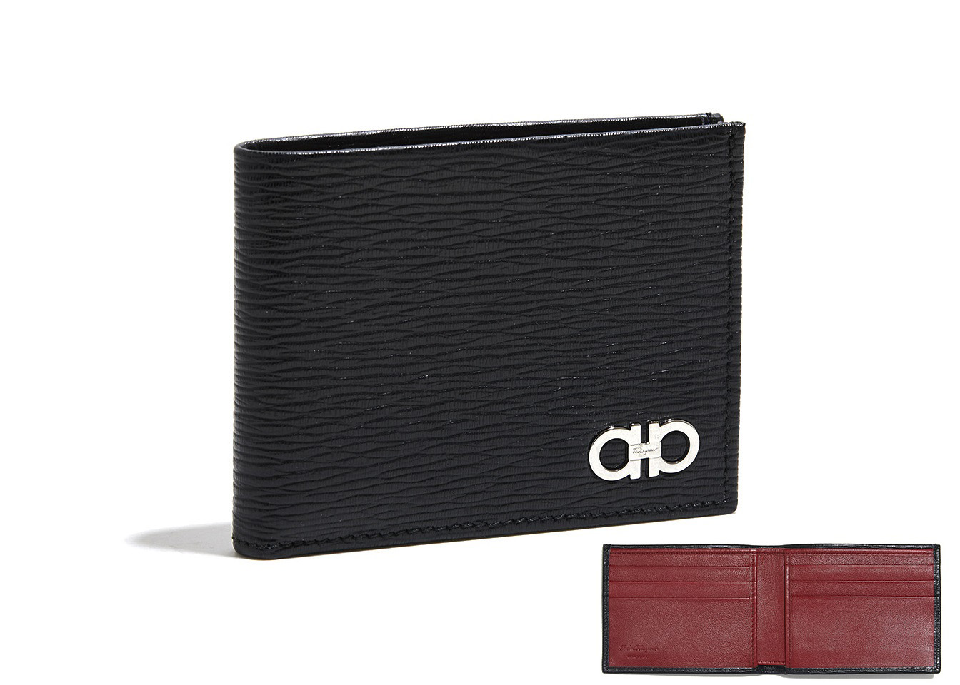 Ferragamo American Bi-Fold Wallet Black