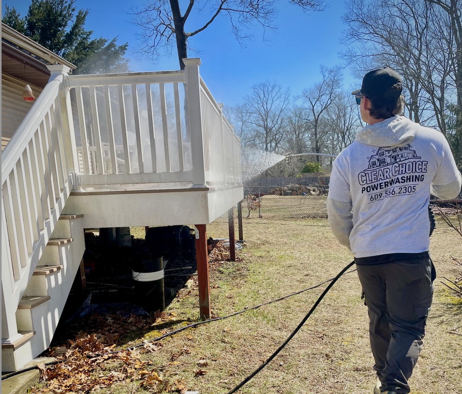 Clear Choice Powerwashing in action
