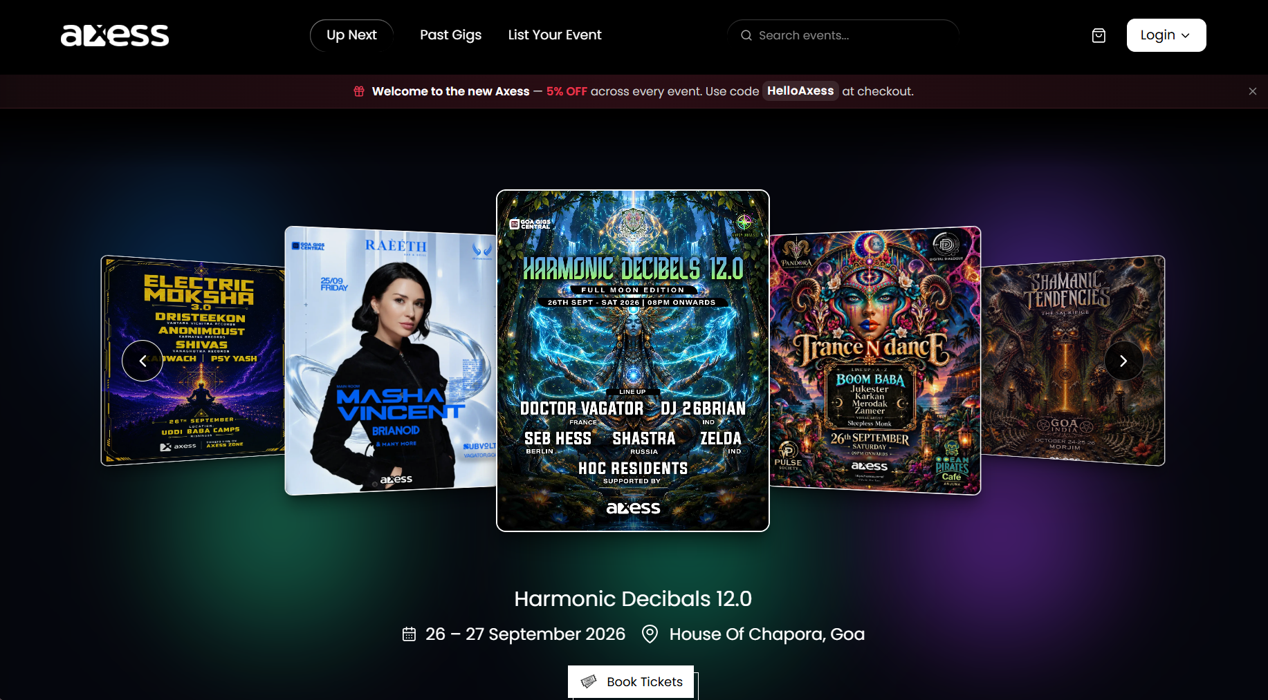 AXESS website preview