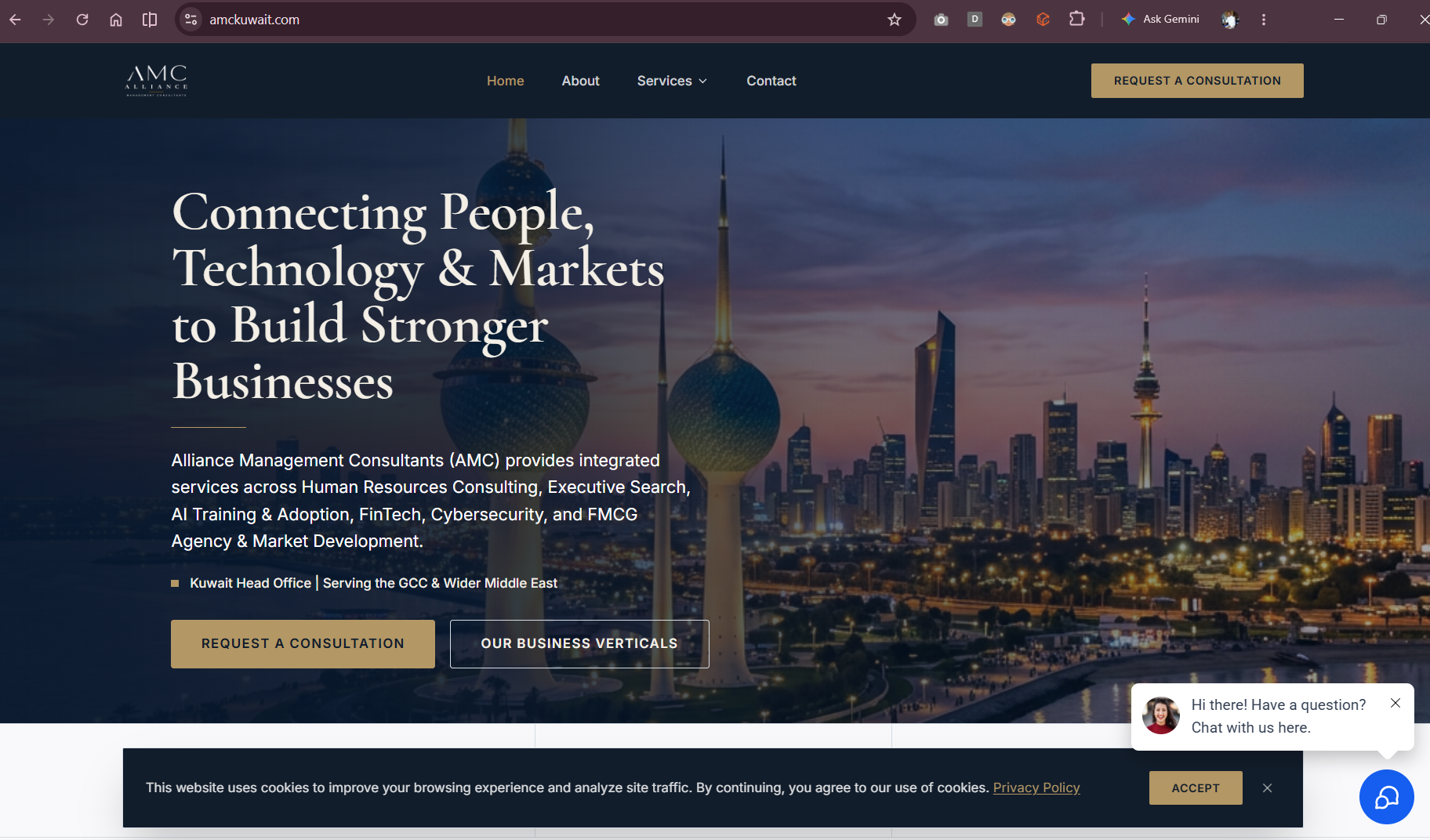 AMC KUWAIT website preview