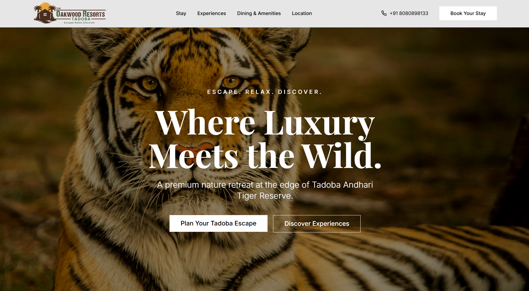 OAKLAND RESORTS website preview