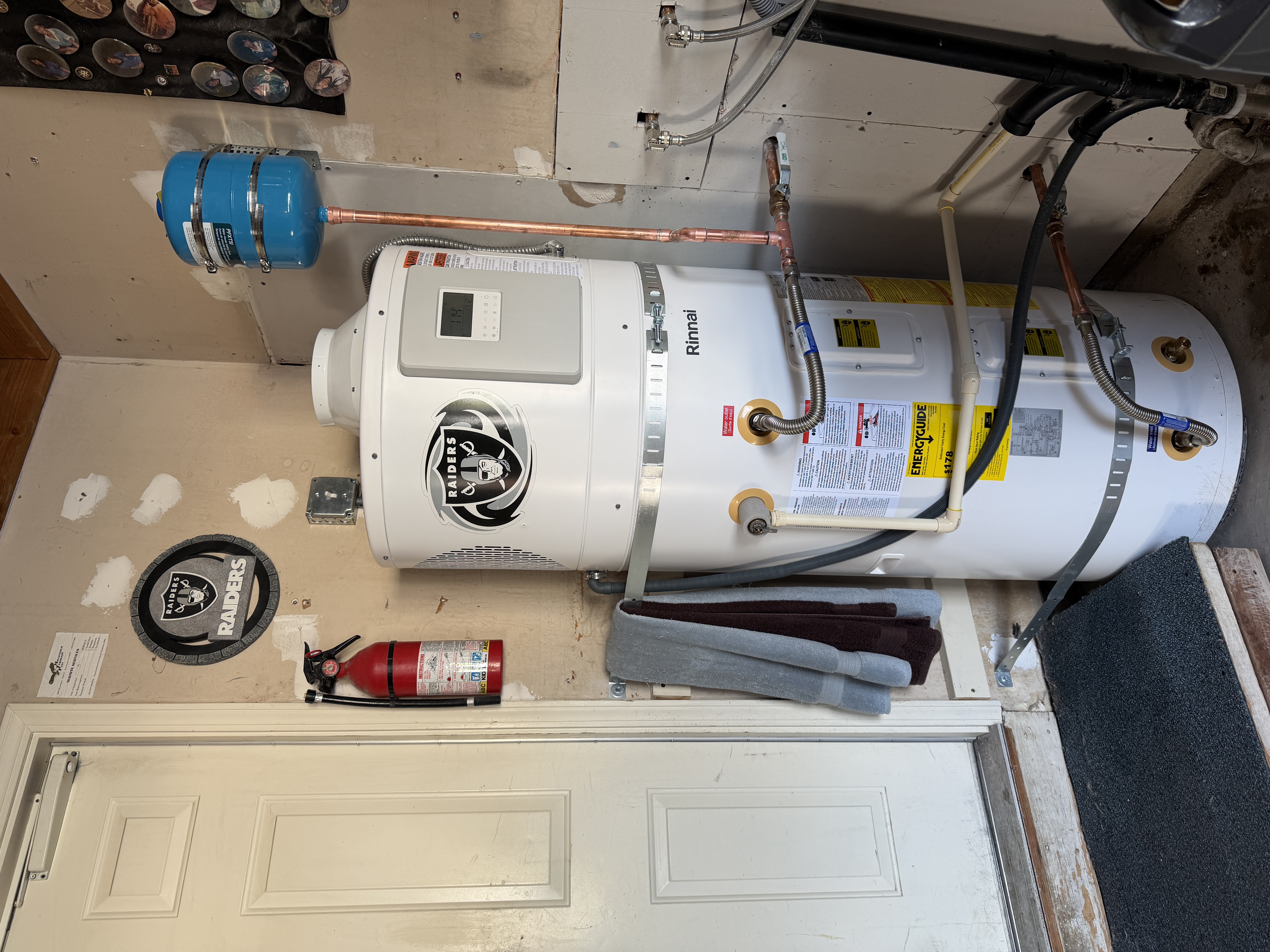 Rinnai Hybrid Tank-Tankless Water Heater Installation in San Jose Garage