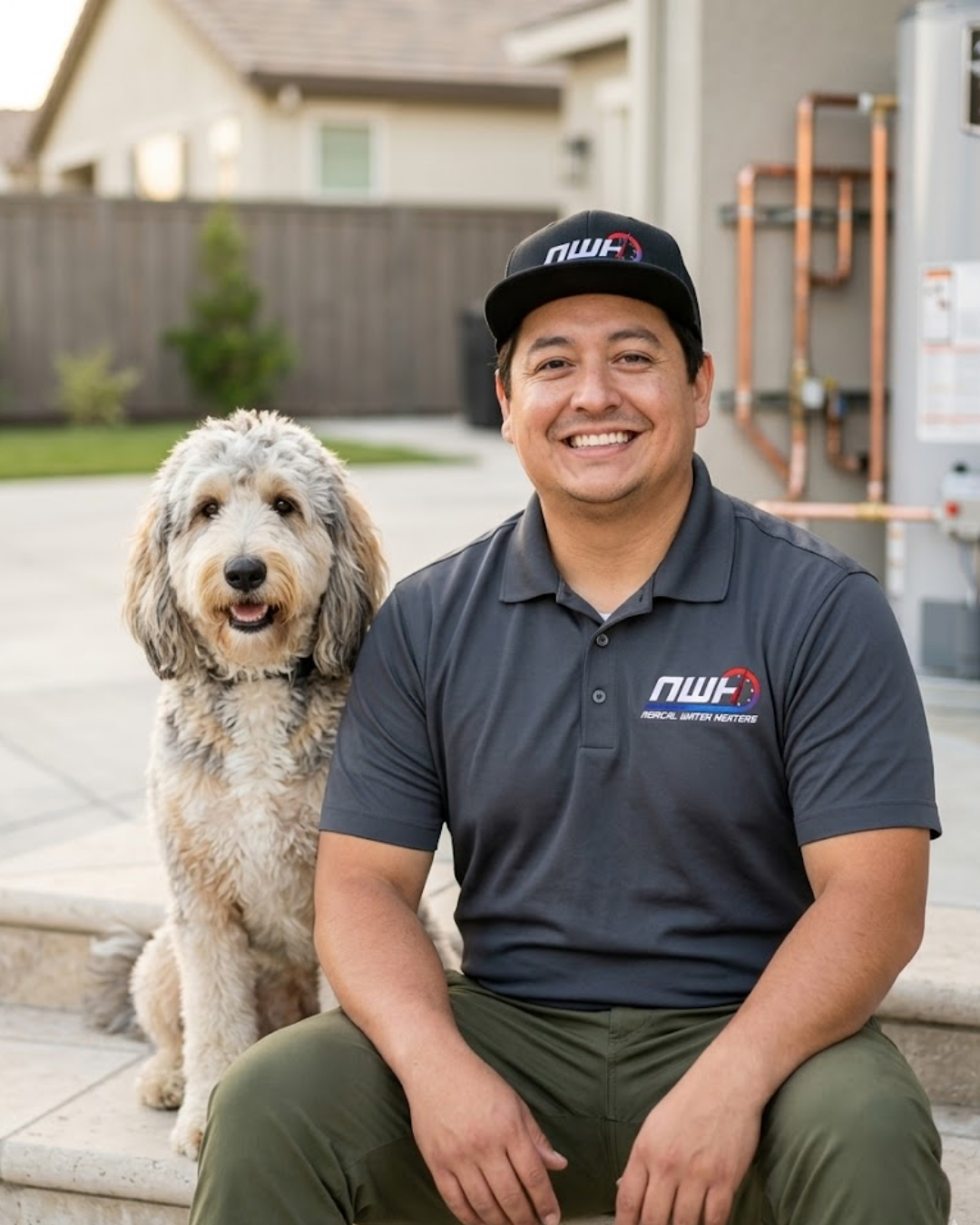 Daniel Chavez and Roam the Bernedoodle