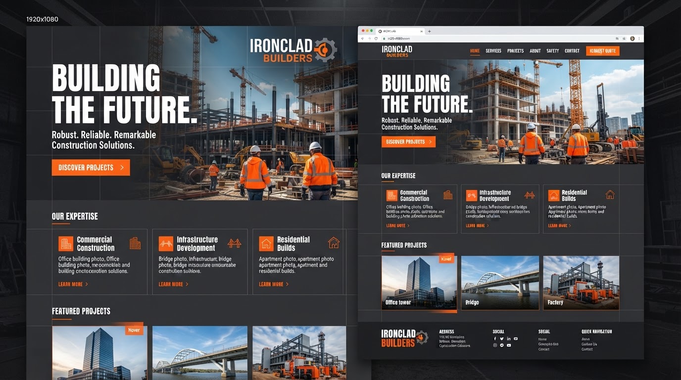 Construction & Building website example