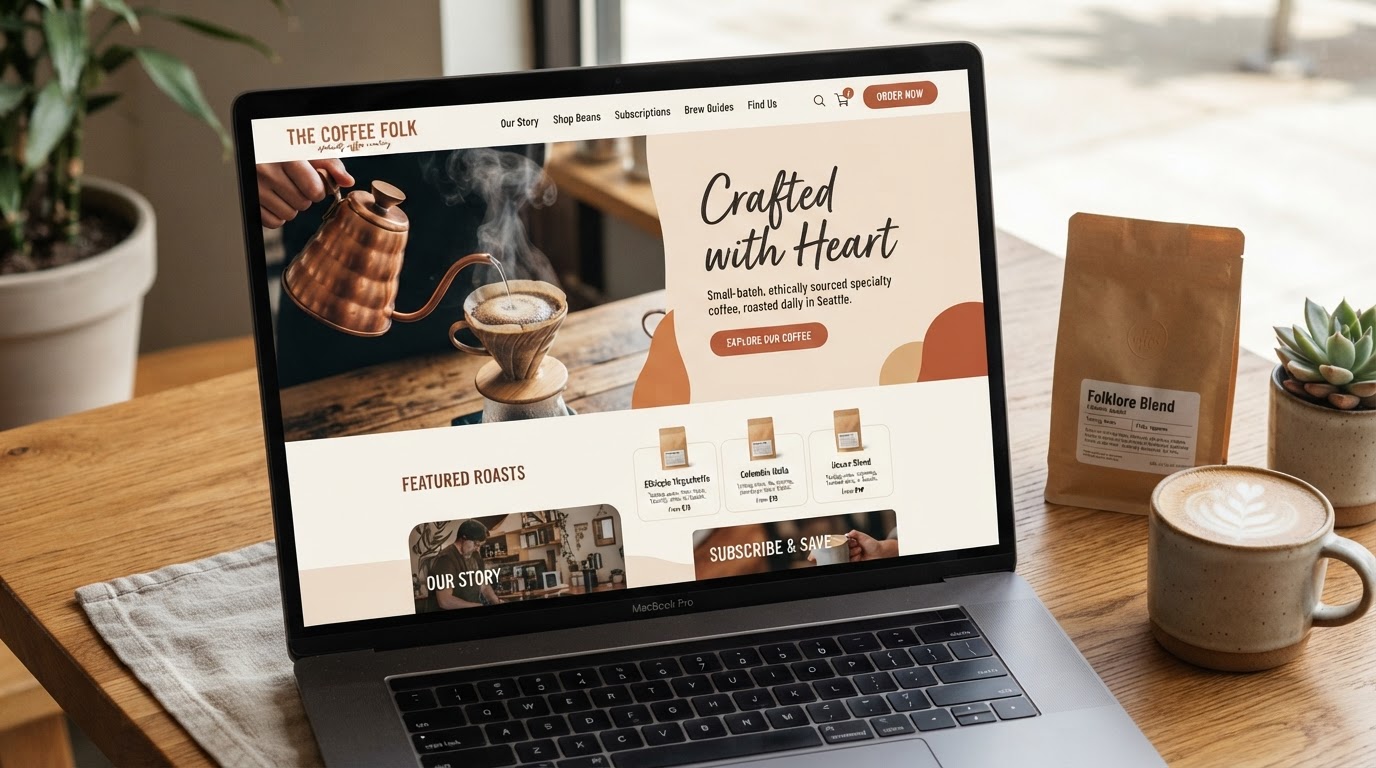 Specialty Coffee Roastery website example