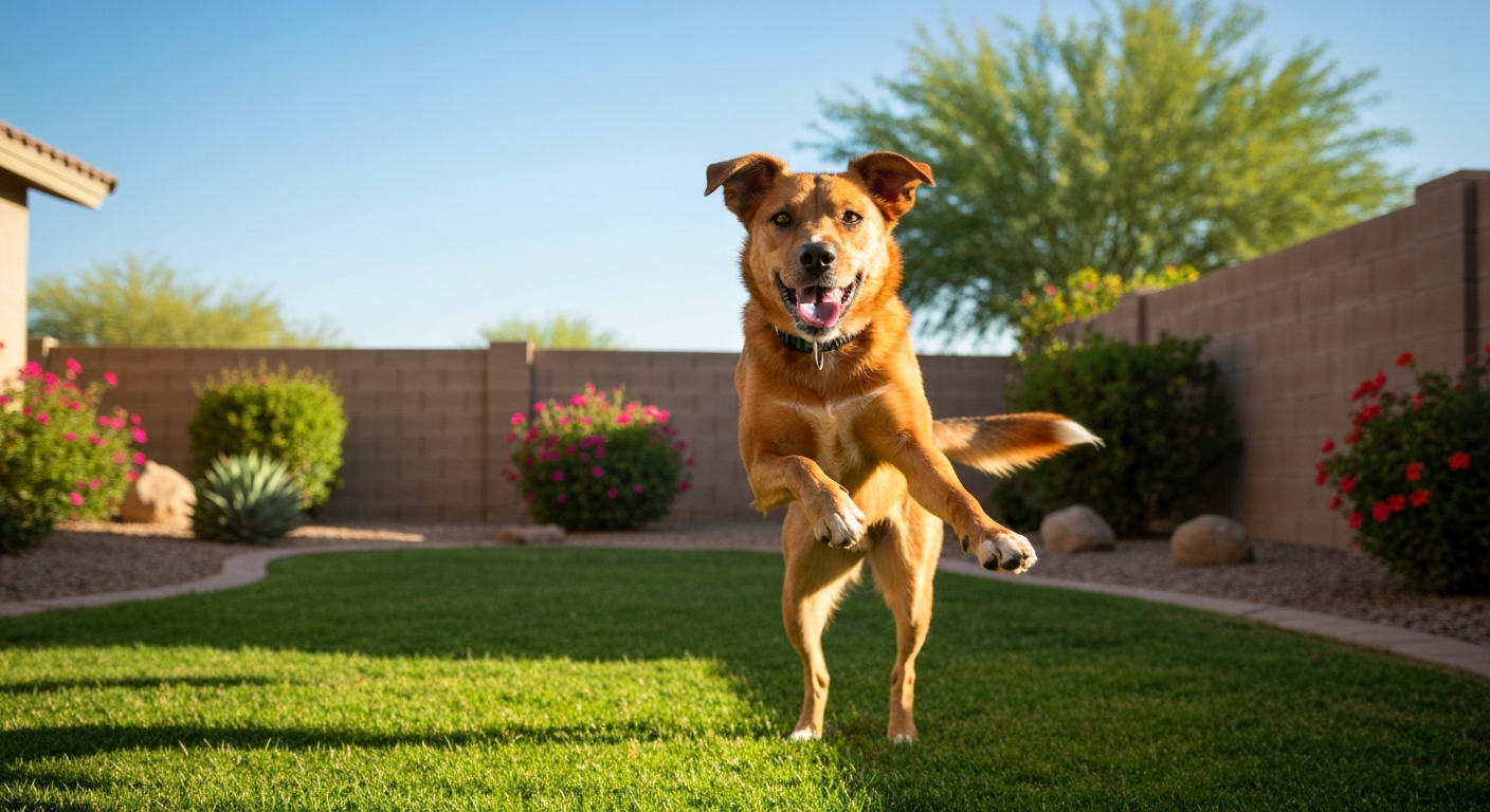 Dog playing