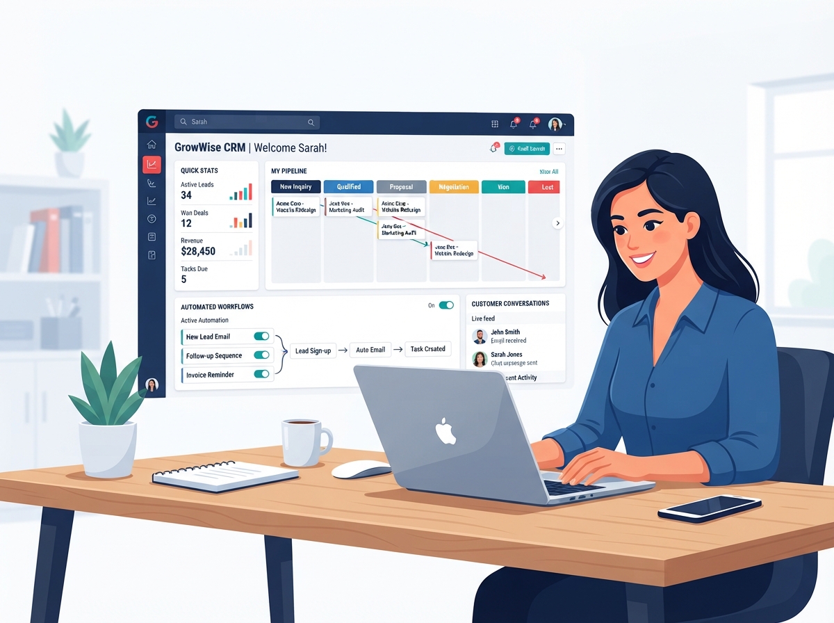 Small Business CRM Dashboard