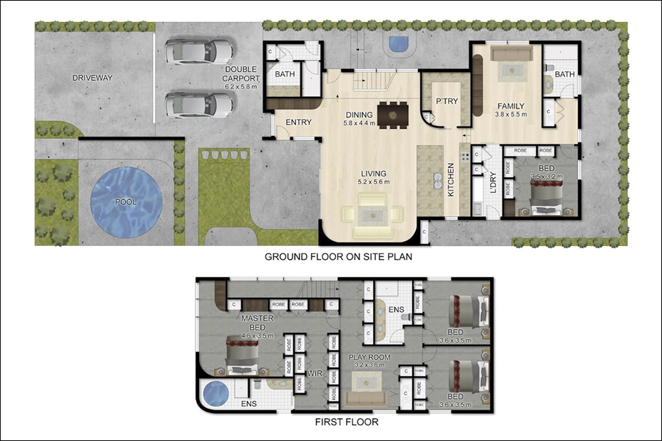 2D & 3D Floor Plans