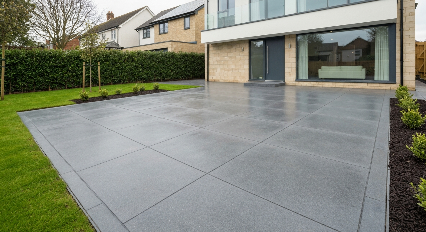 Resin bound driveway completed by Pulse Landscaping in Morley, Leeds LS27