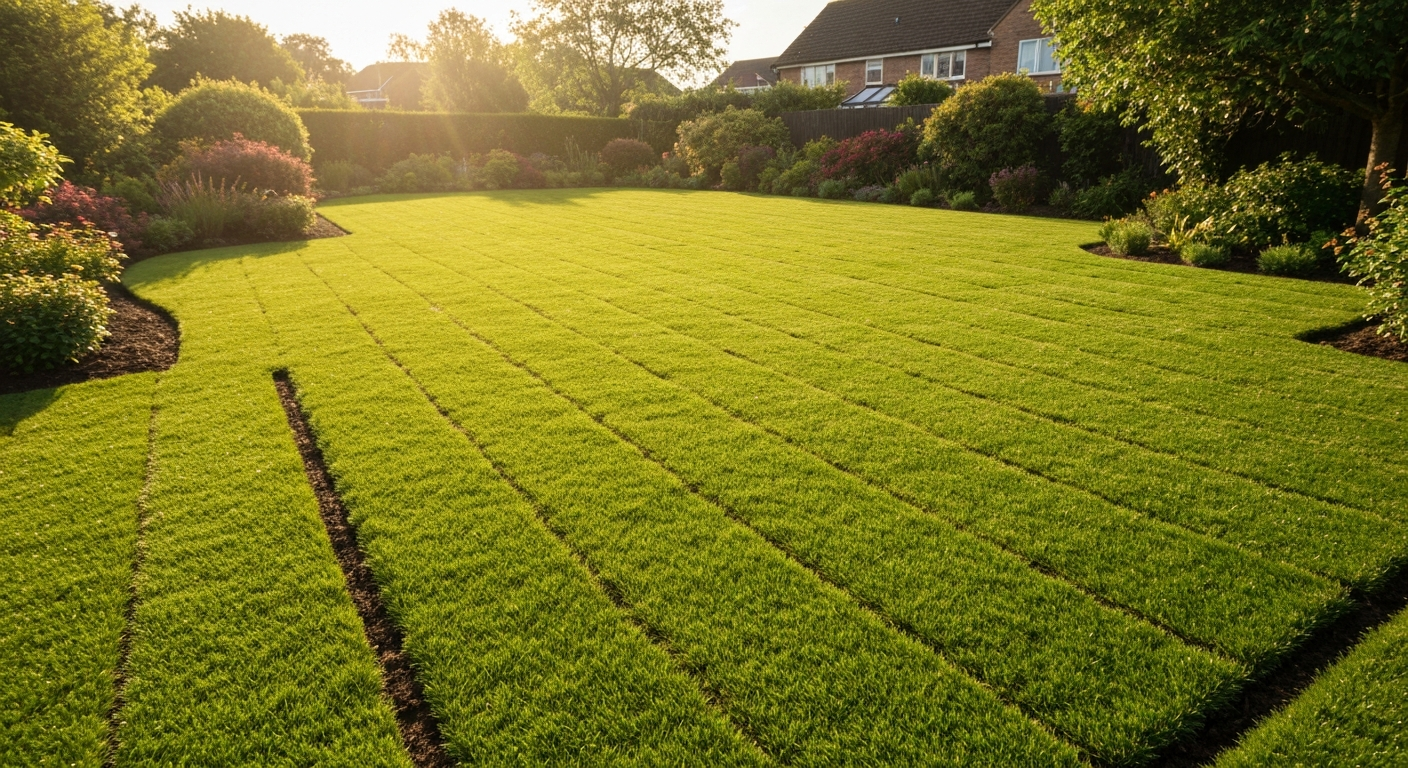 Professional turf installation in Wakefield — new lawn laid by Pulse Landscaping