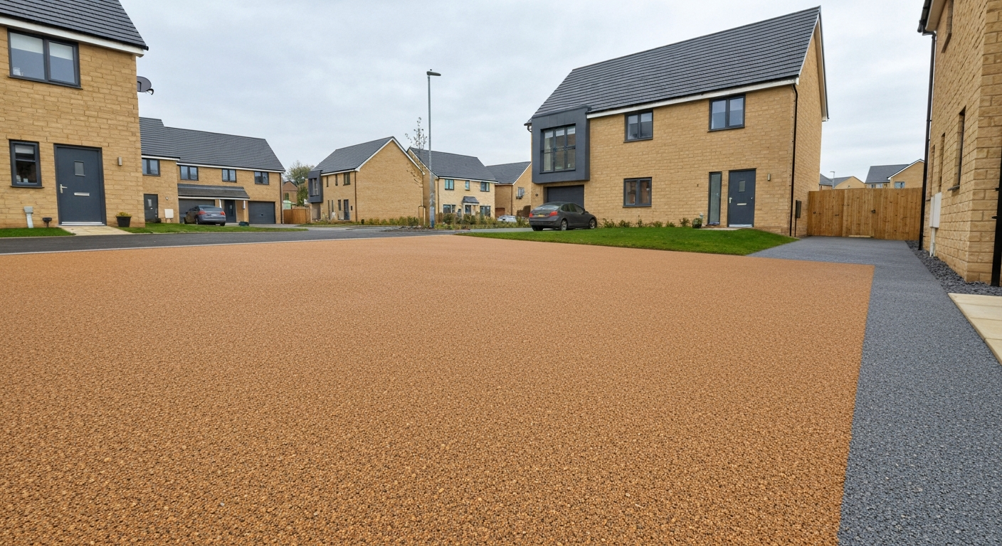 Resin bound driveway by Pulse Landscaping and Driveways serving the Halifax and Calderdale area