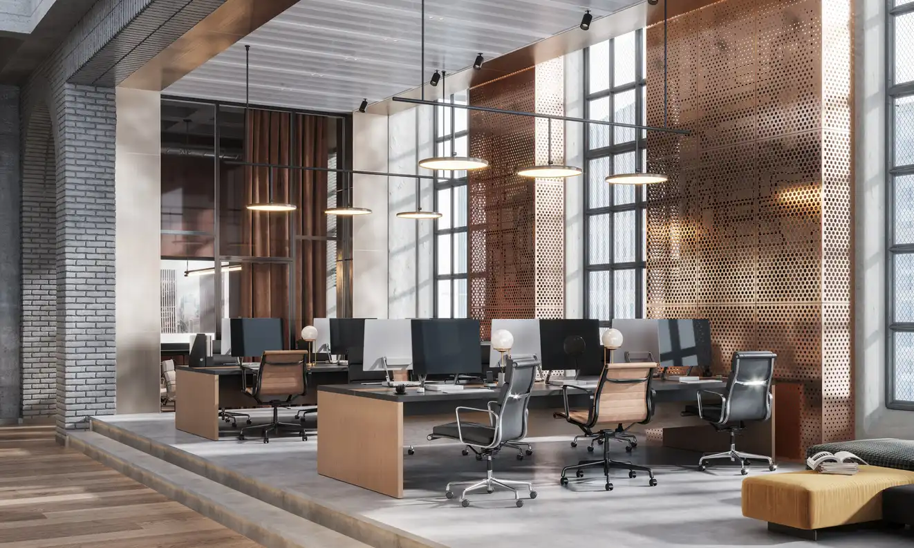 Modern clean office interior