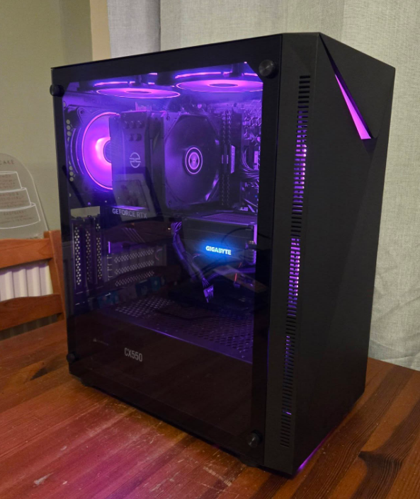 TLC Tech custom PC build Norwich — clean cable management and premium components