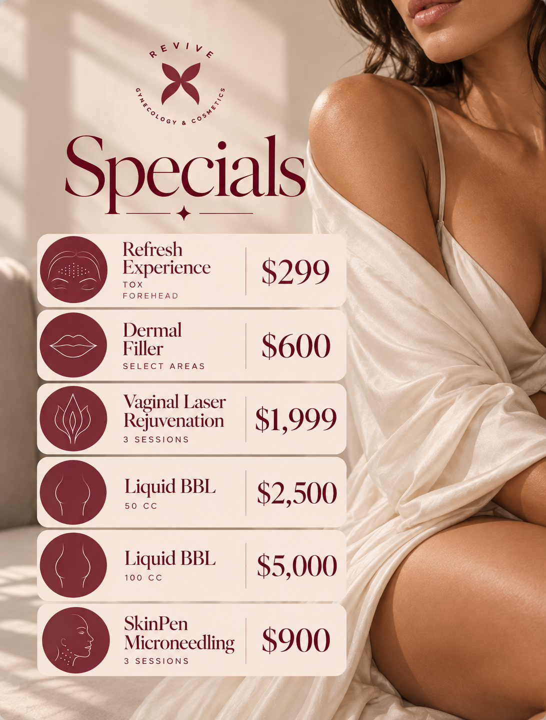 Revive Specials Menu