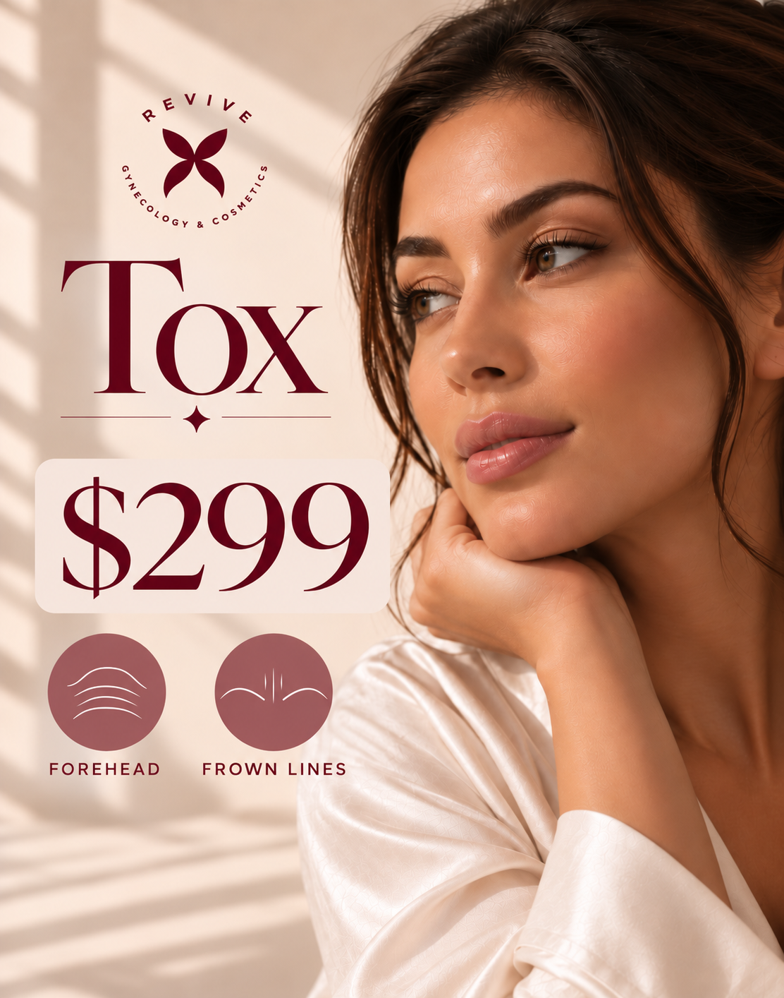 Tox Special - $299 Forehead & Frown Lines