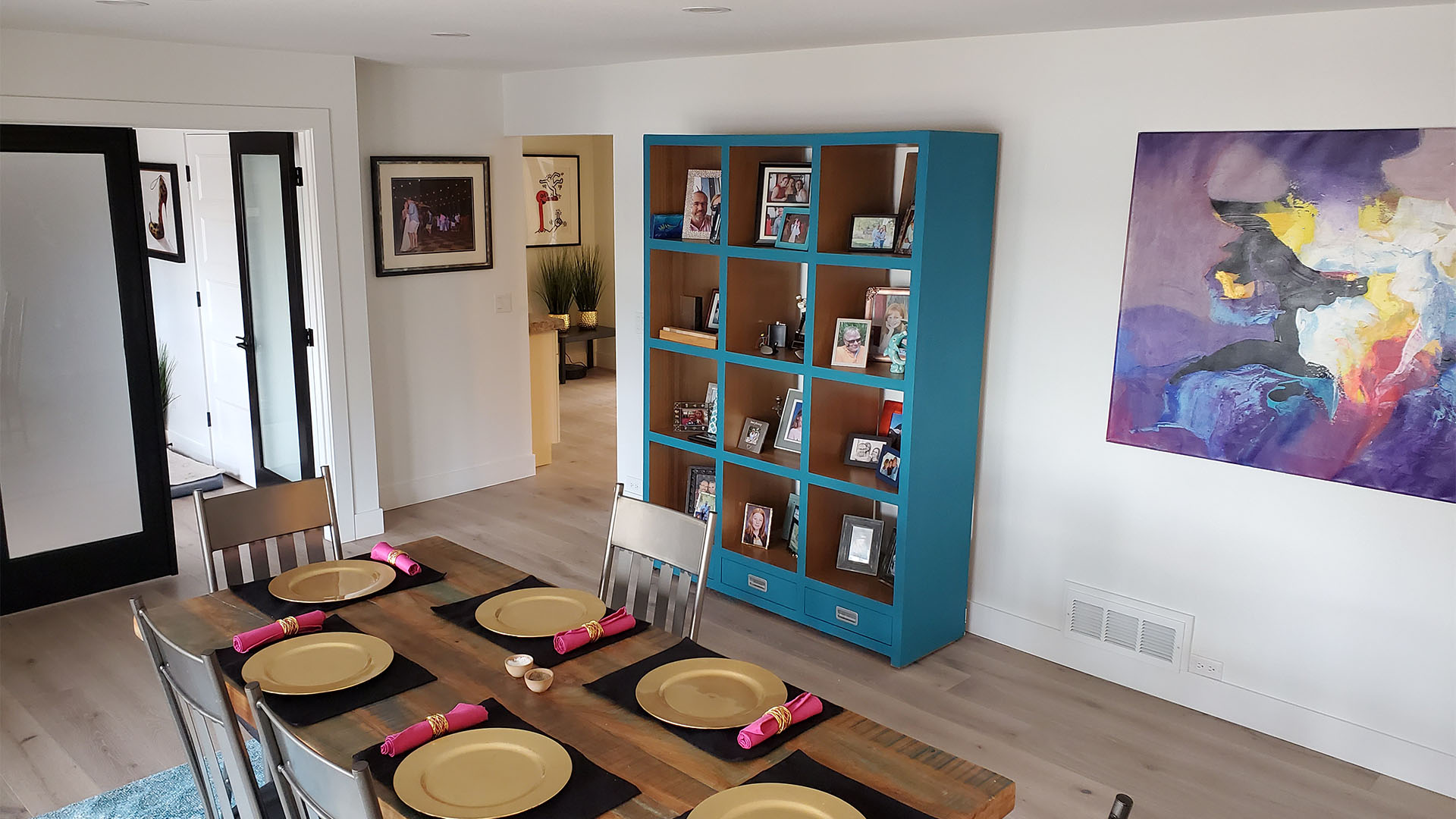 open dining area after whole-home remodel
