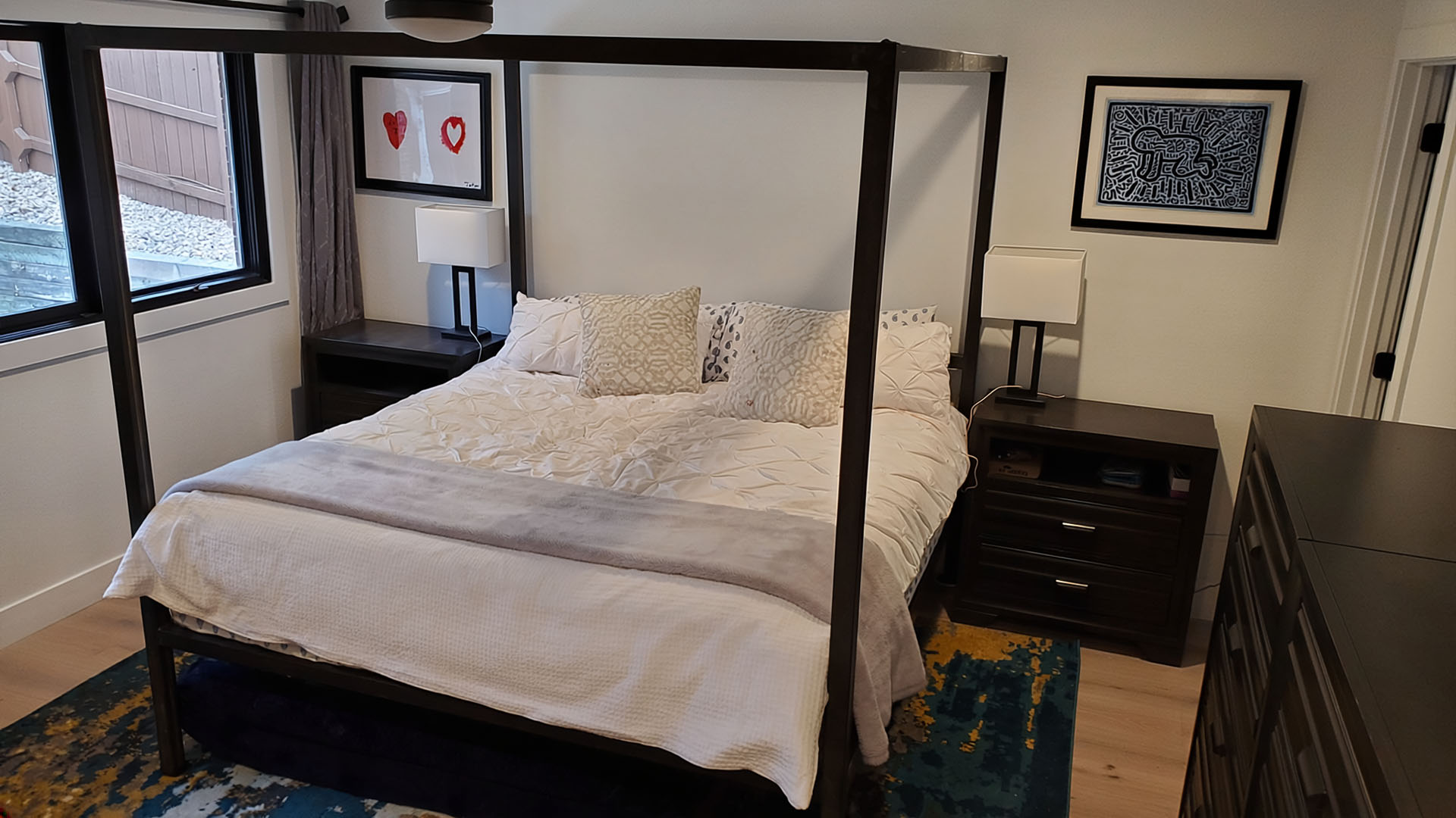 primary bedroom after whole-home remodel