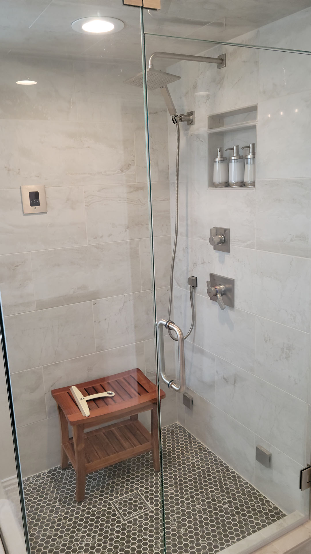 bathroom remodel Highlands Ranch — luxury shower system