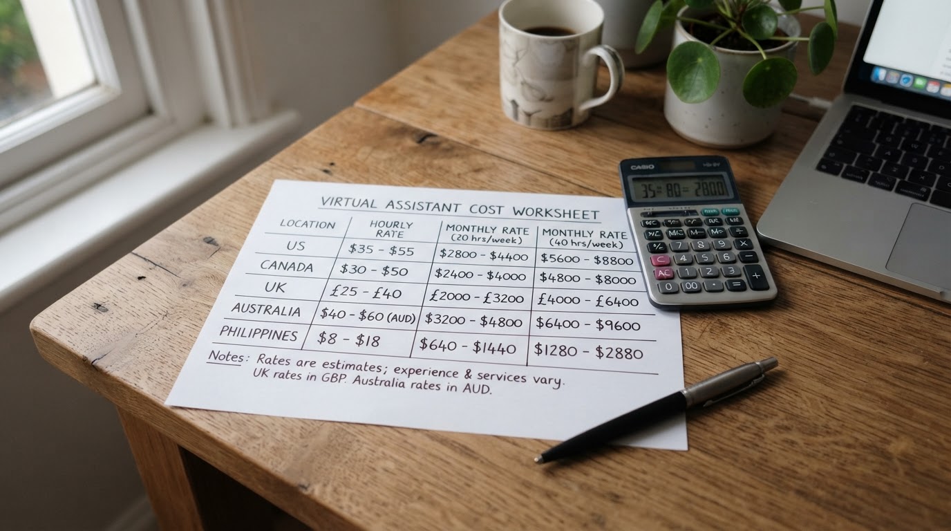 How Much Does a Virtual Assistant Cost? Rates by Location, Skill & Hiring Model