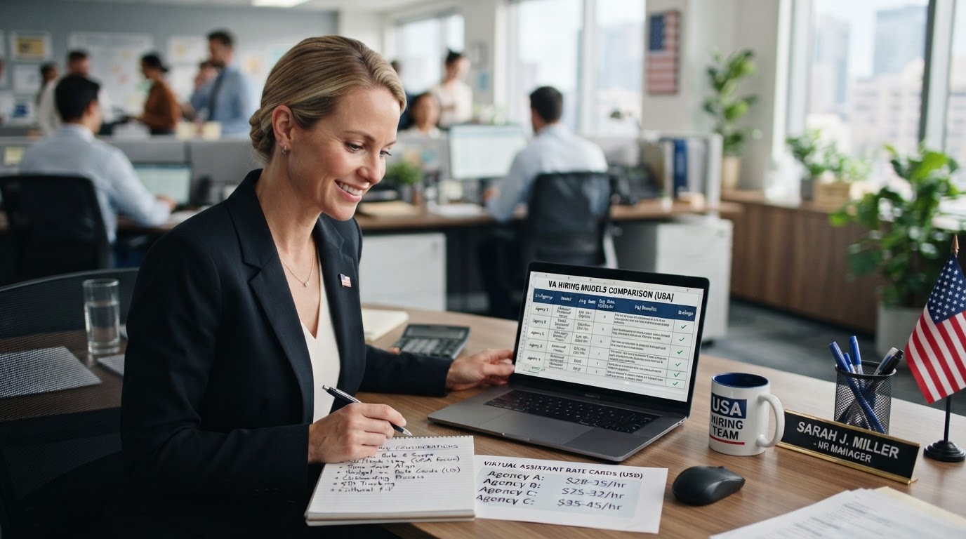 Hire a Virtual Assistant in the USA: Cost, Hiring Models & What to Consider